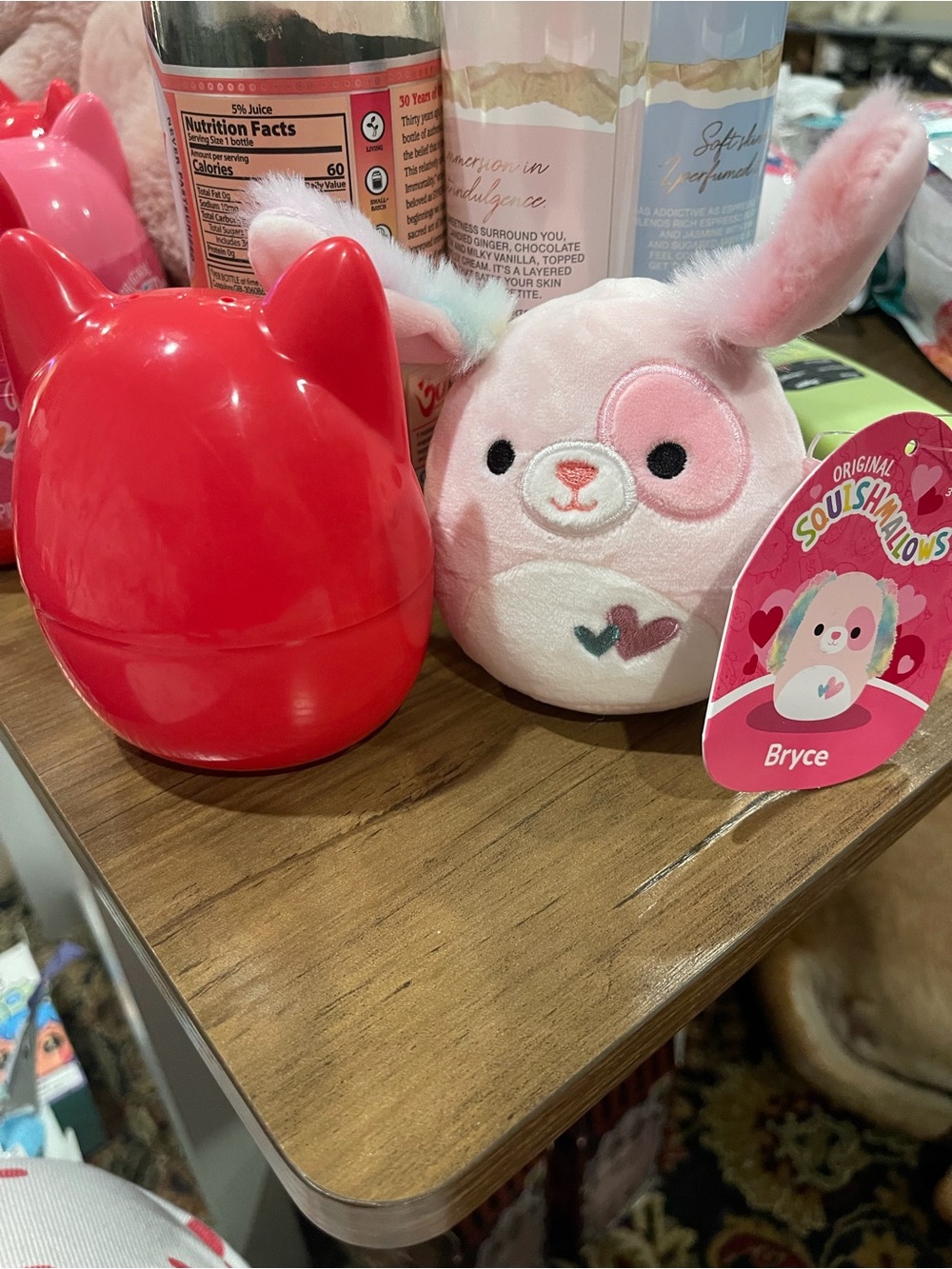Squishmallows Bryce Pink Bunny Plush with Heart Accent